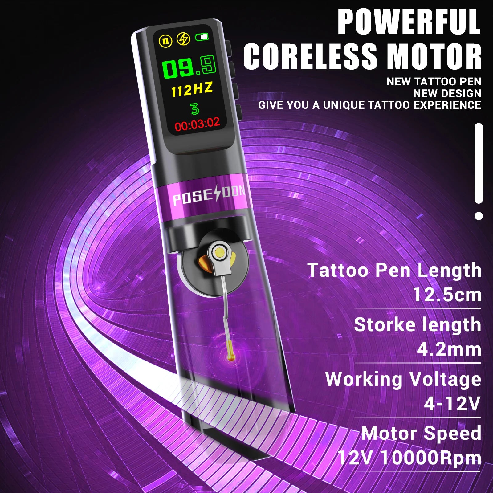 POSEIDON Wireless Tattoo Pen Kit