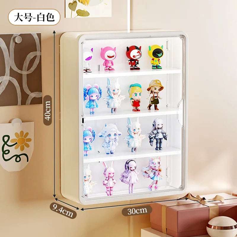 Wall-Mounted Display Box – Magnetic Toy Organizer for Action Figures