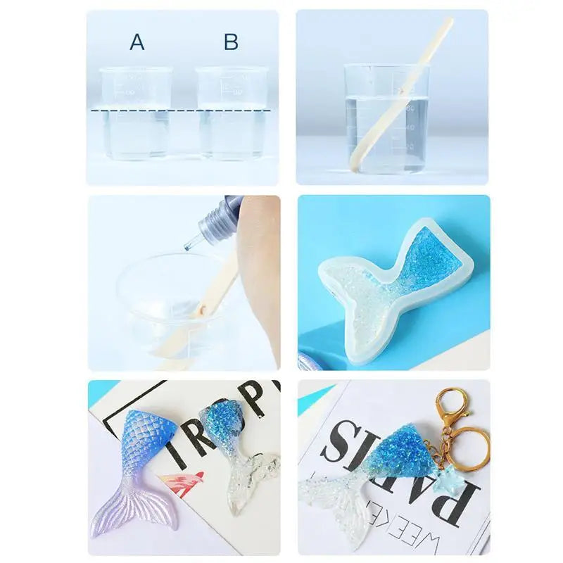 500/1000ml AB Epoxy Resin Glue for Crafts