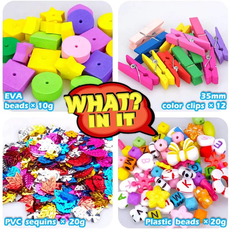 Kids' DIY Craft Kit – Foam, Sequins, Diamond Stickers & More