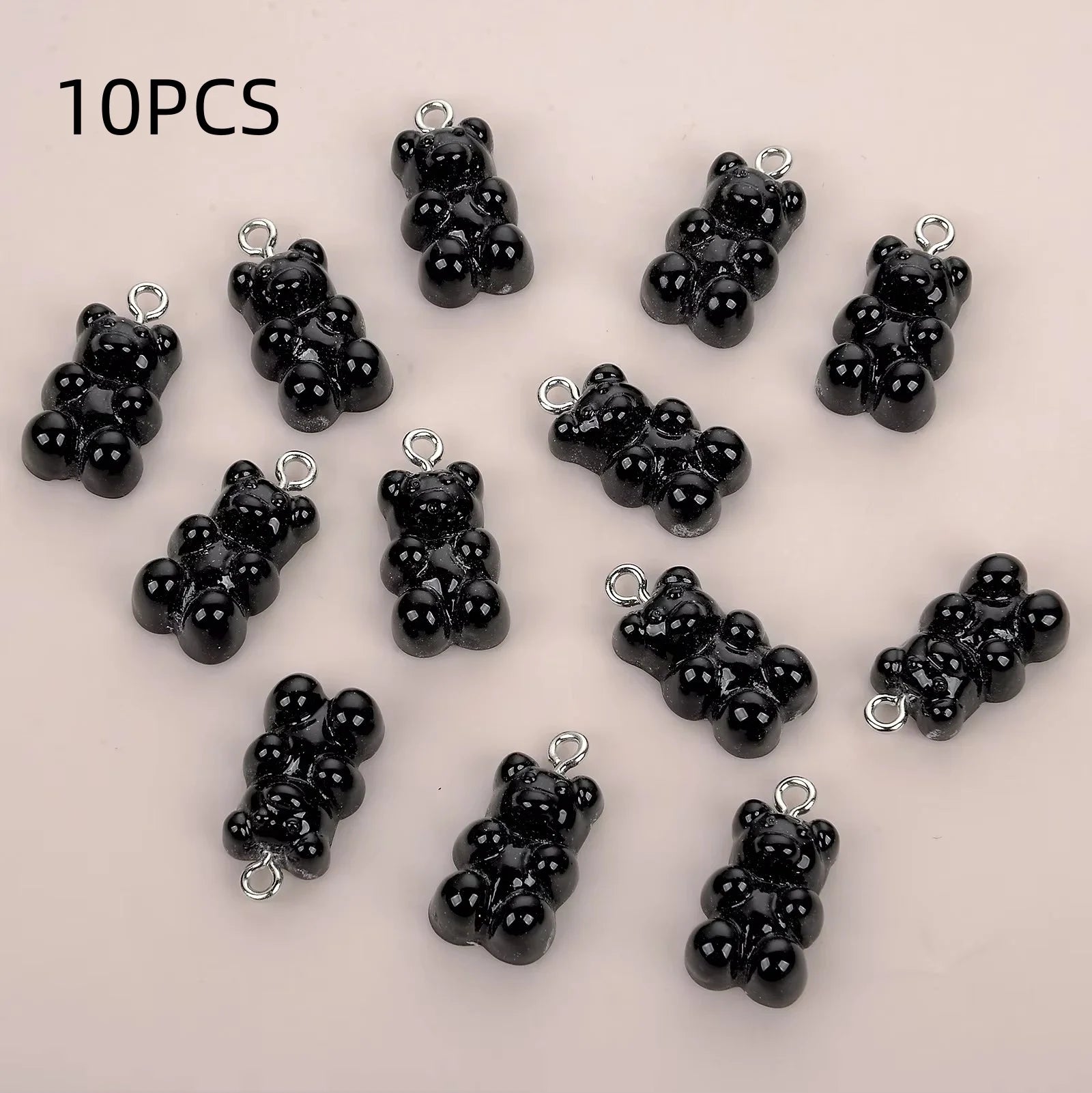 5Pcs 3D Resin Brown Bear Charms – DIY PendantJewelry Accessory Finding
