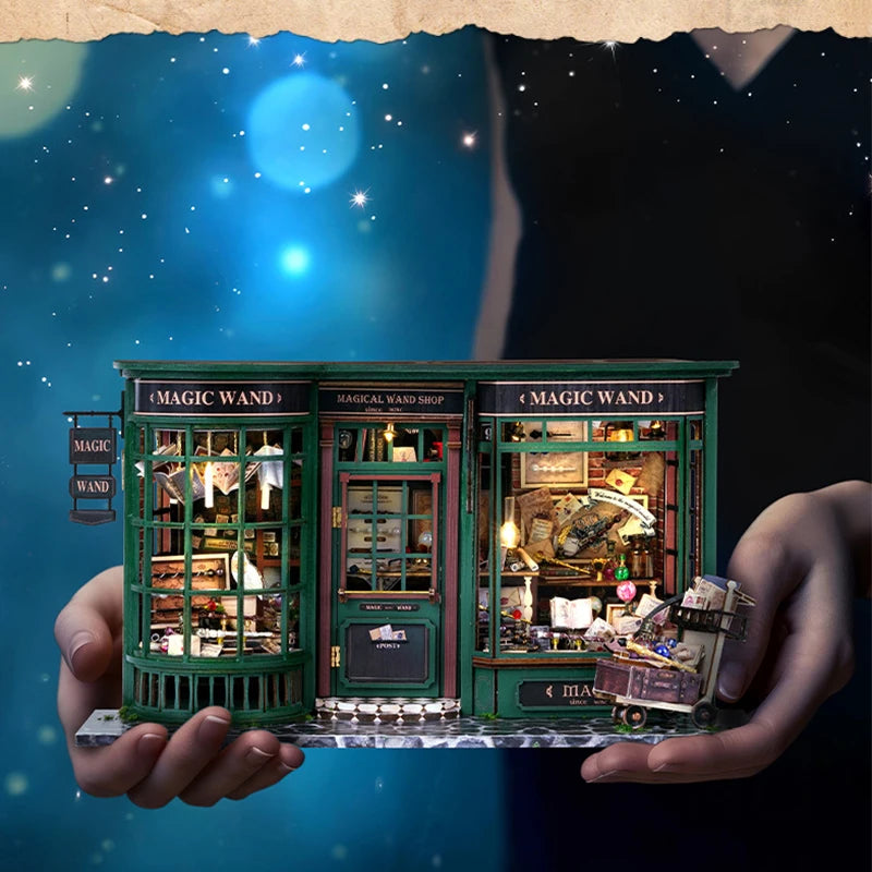 Wooden DIY Miniature Dollhouse Kit with Furniture