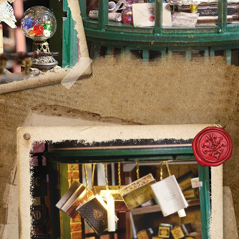 Wooden DIY Miniature Dollhouse Kit with Furniture