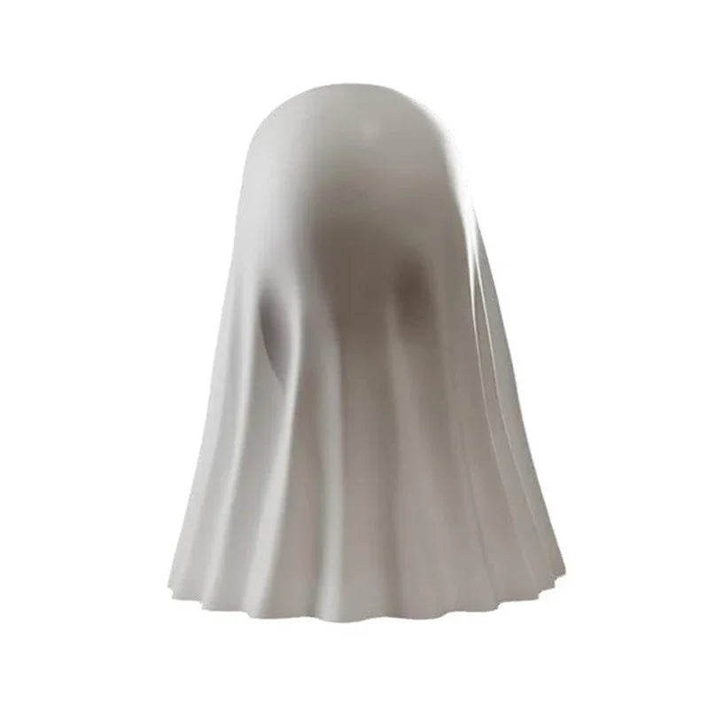 Cute Ghost Middle Finger Statue – Halloween Decor Figurine