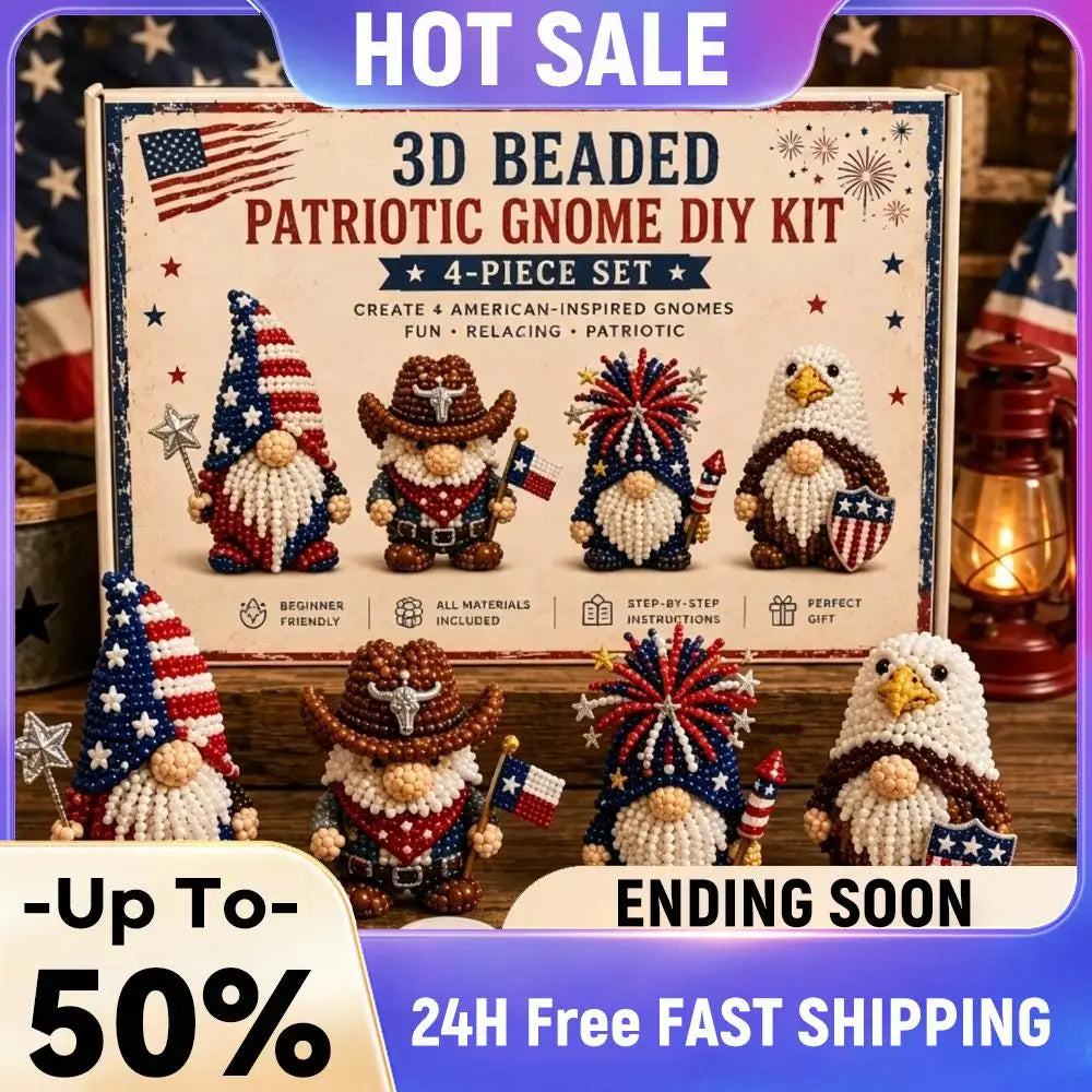 DIY Gnome Beading Kit – Complete Beadwork Craft Set with Instructions