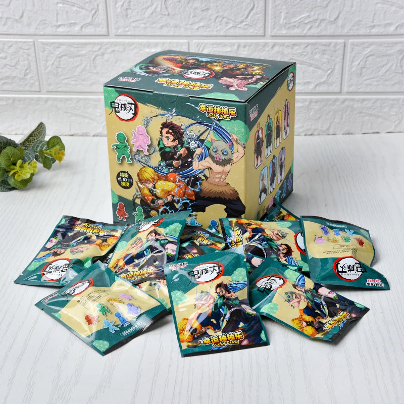 32-Piece Blind Box Anime Figure & Eraser Set