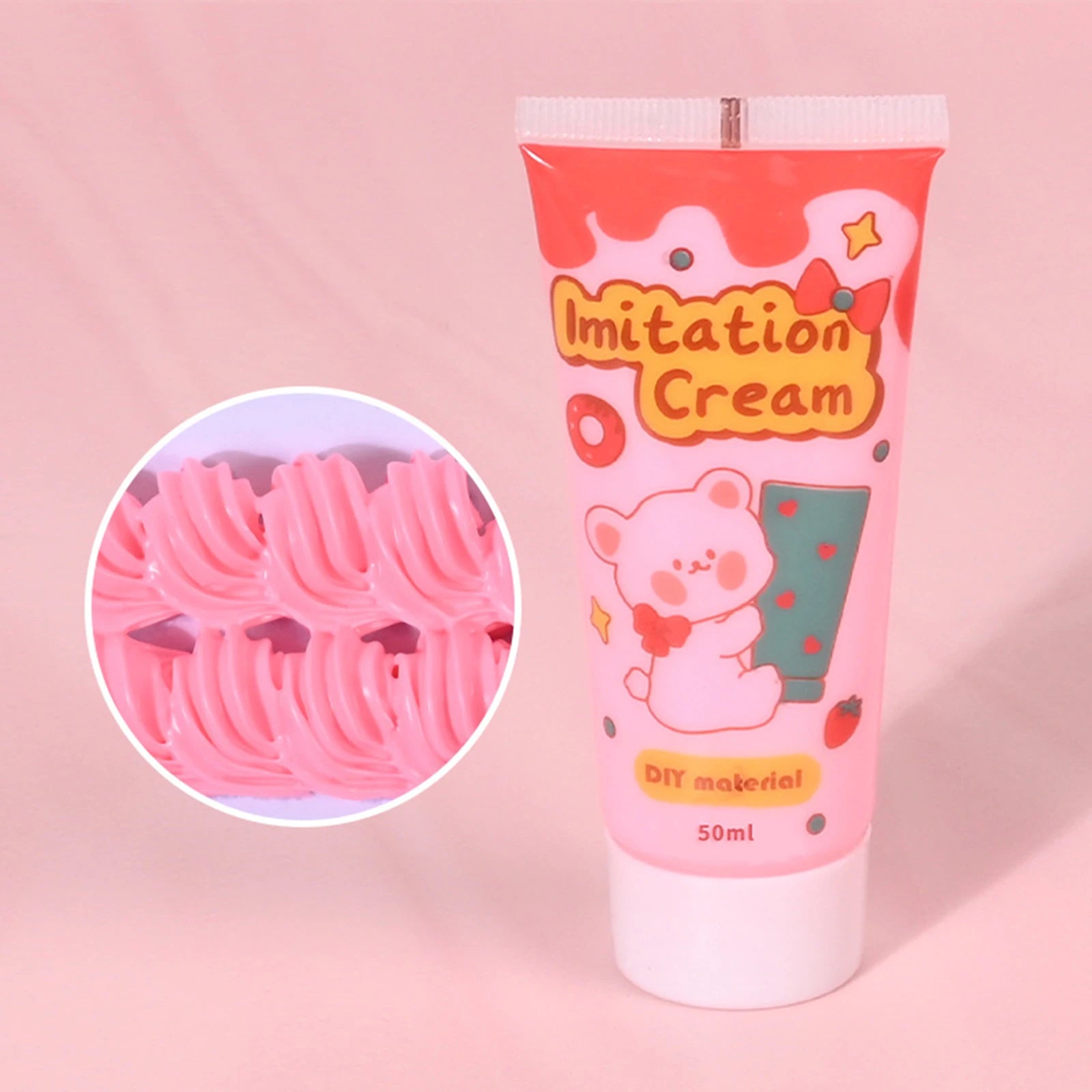 6pcs Simulation Whipped Cream Glue Set for DIY Crafts