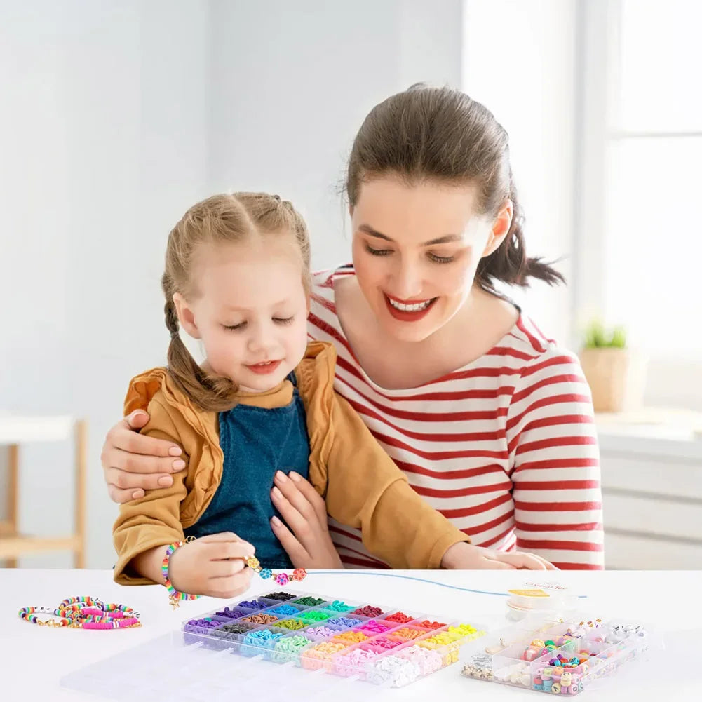500pcs Kids Bead Kit – DIY Jewelry Making Set for Girls