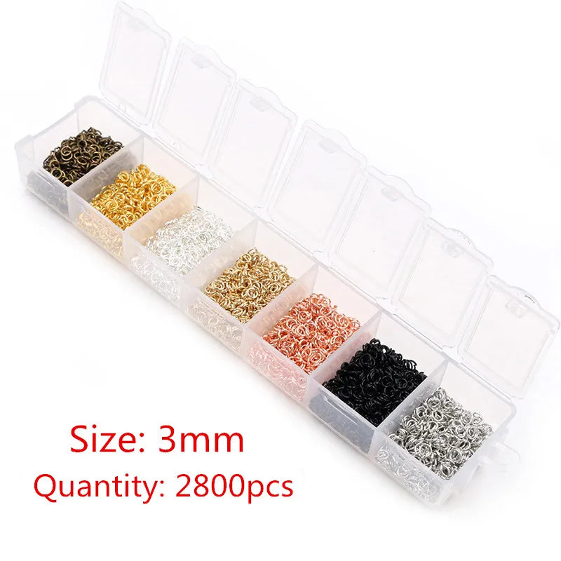 Assorted Jump Ring Set – 8 Colors, 3–10mm