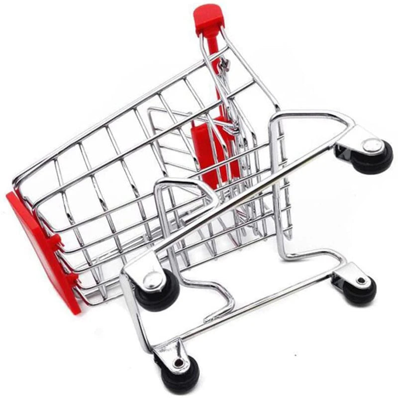 Mini Shopping Cart Desktop Model Toy