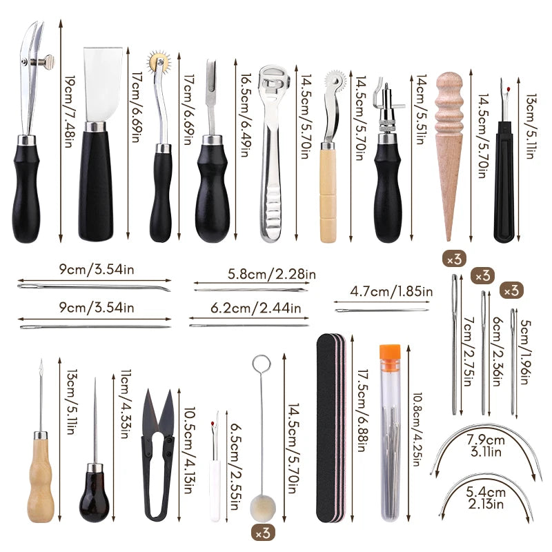 KRABALL Professional Leather Craft Tool Kit