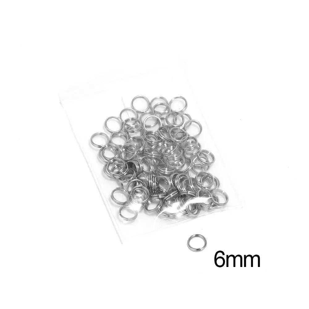 100Pcs Stainless Steel Jump Rings for DIY Jewelry