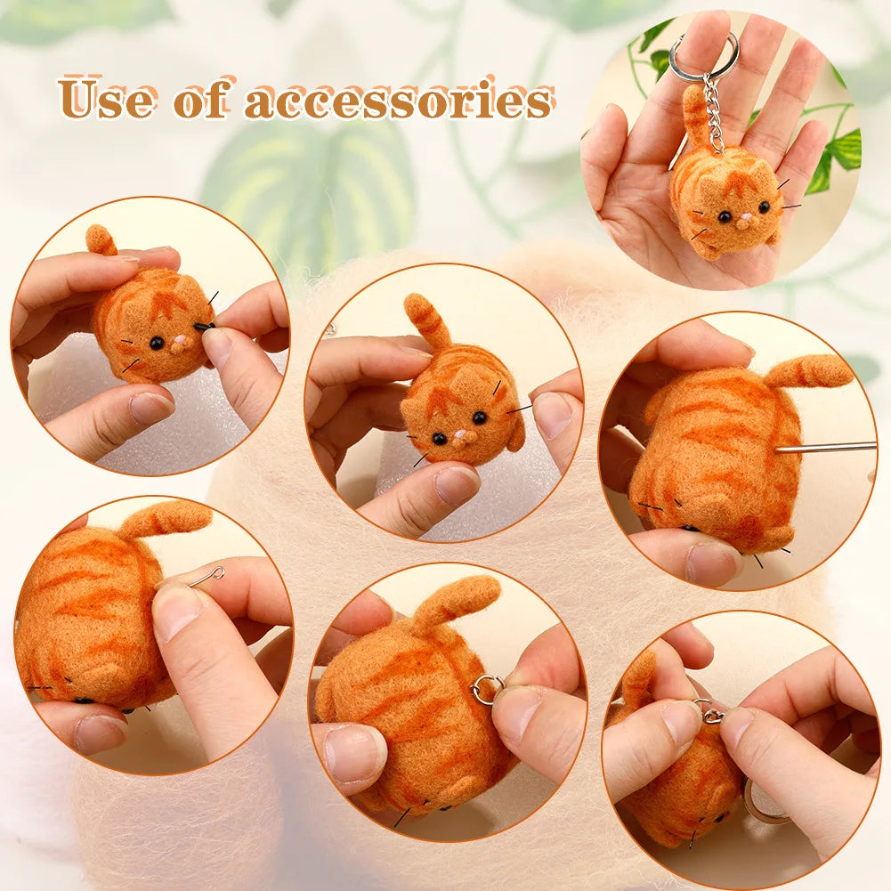 Dog & Cat Wool Needle Felting DIY Kit