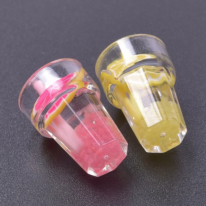 Luminous 3D Juice Cup Charms – 10–100pcs