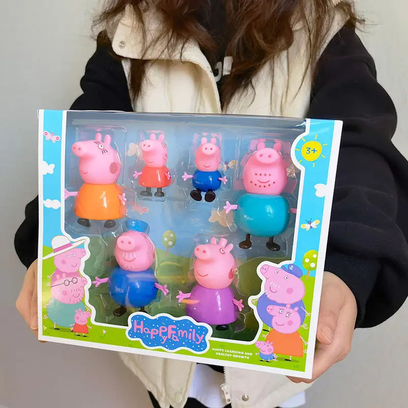 Peppa Pig Family Doll Set – 4-Piece Toy Figure Collection