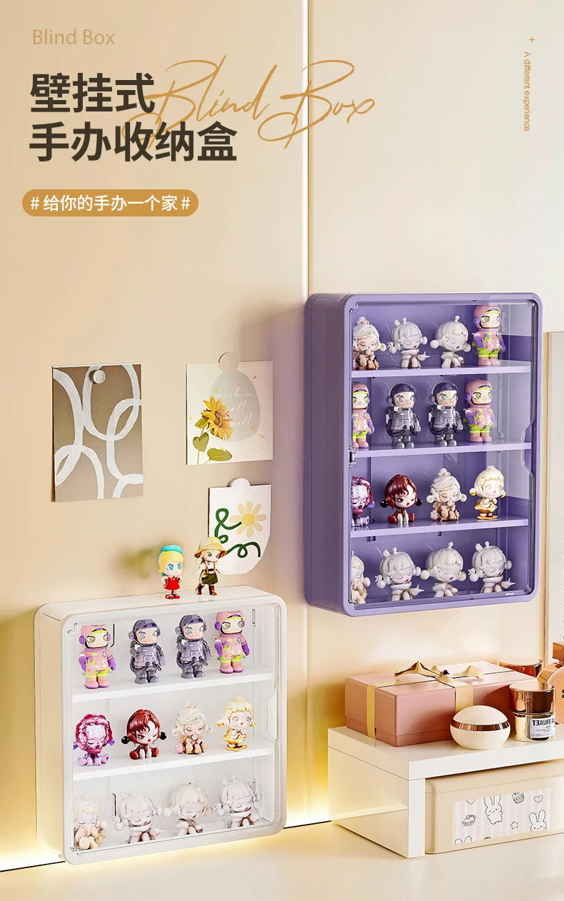 Wall-Mounted Display Box – Magnetic Toy Organizer for Action Figures