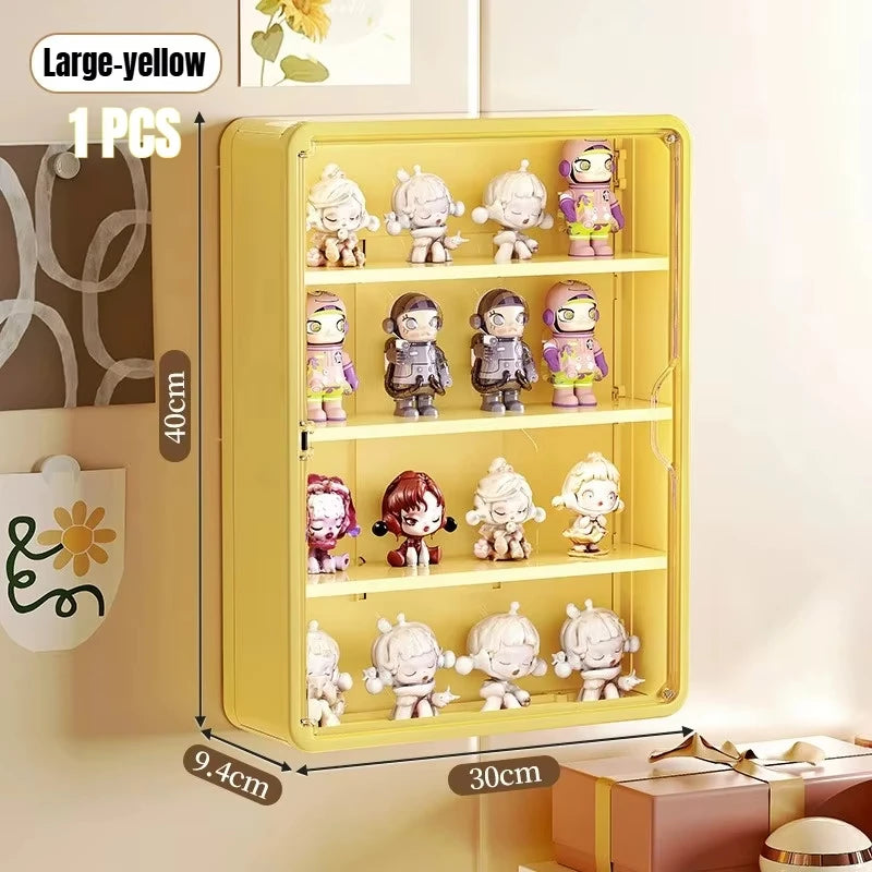 Wall-Mounted Display Box – Magnetic Toy Organizer for Action Figures