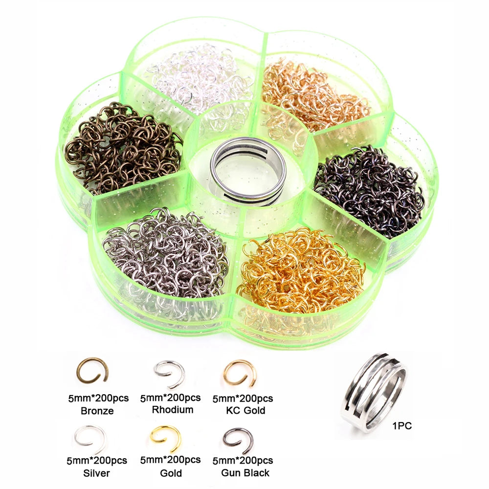 Assorted Jump Ring Set – 8 Colors, 3–10mm