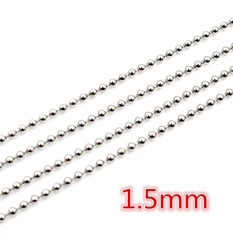 5m Stainless Steel Necklace Chains for DIY Jewelry