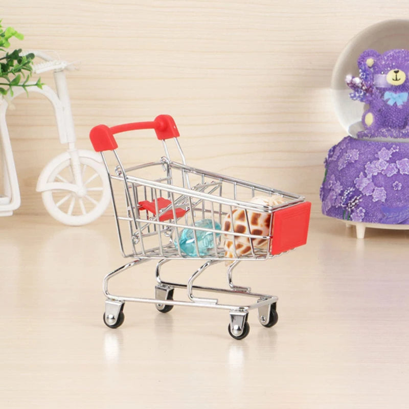 Mini Shopping Cart Desktop Model Toy
