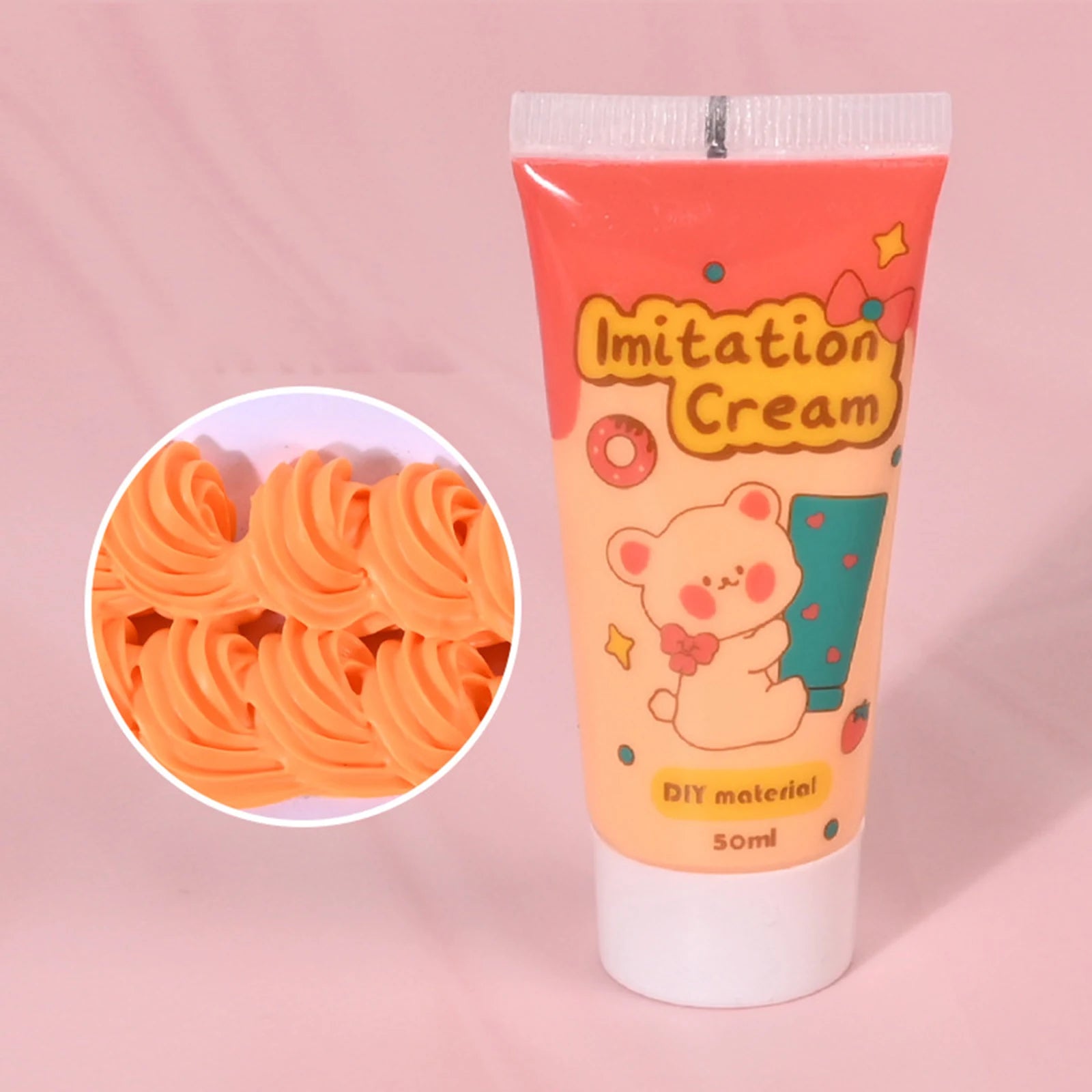 6pcs Simulation Whipped Cream Glue Set for DIY Crafts