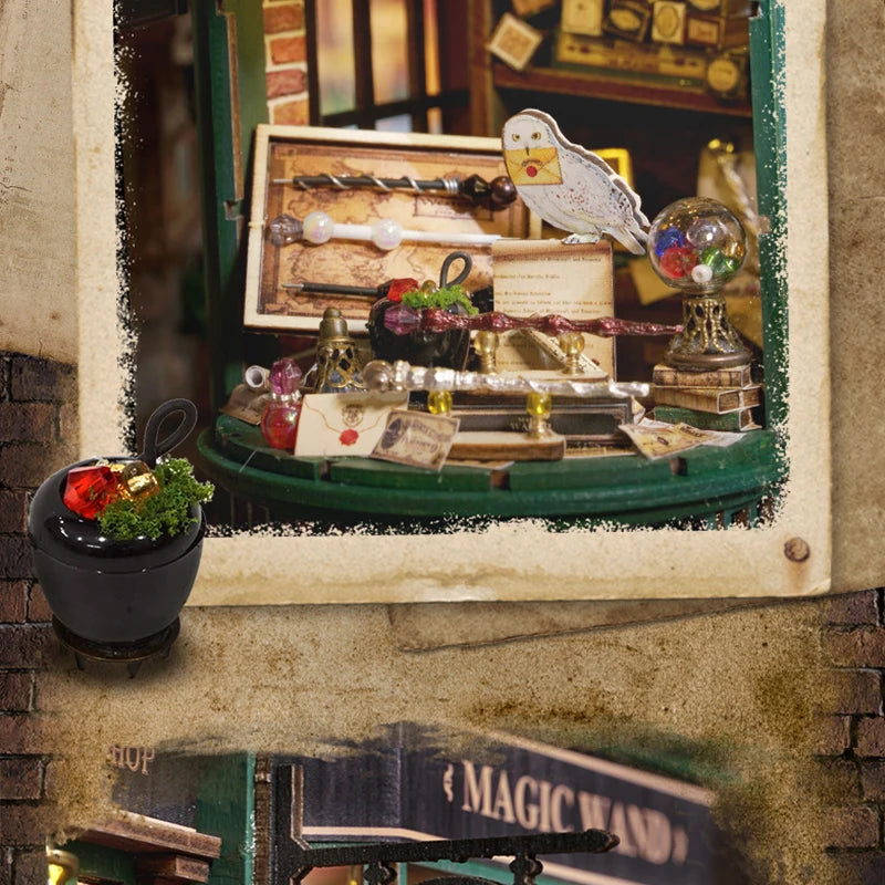 Wooden DIY Miniature Dollhouse Kit with Furniture