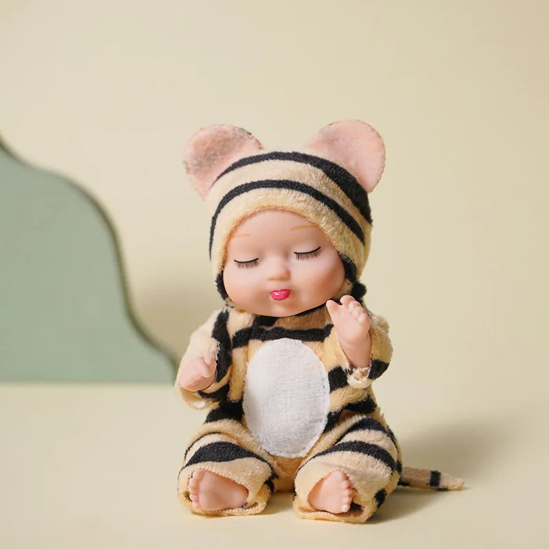 Mini Reborn Sleeping Baby Doll with Clothes & Accessories