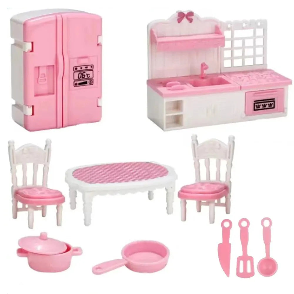 10pcs Kawaii Mini Kitchen Set – Dollhouse Accessories for Girls