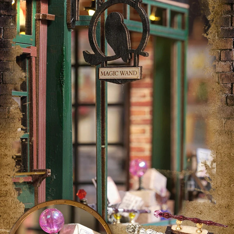 Wooden DIY Miniature Dollhouse Kit with Furniture