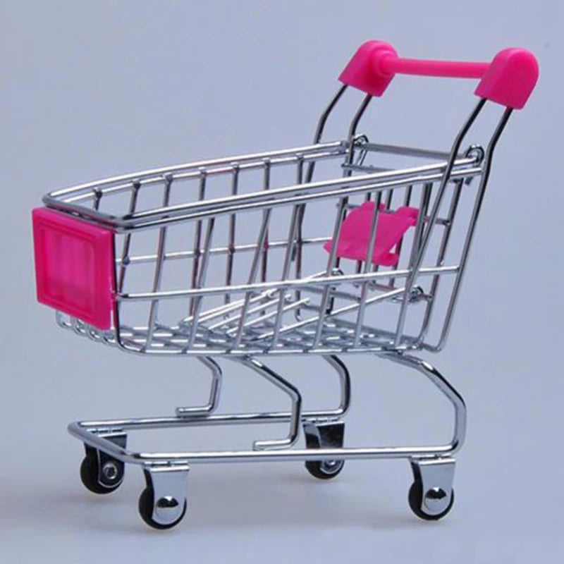 Mini Shopping Cart Desktop Model Toy
