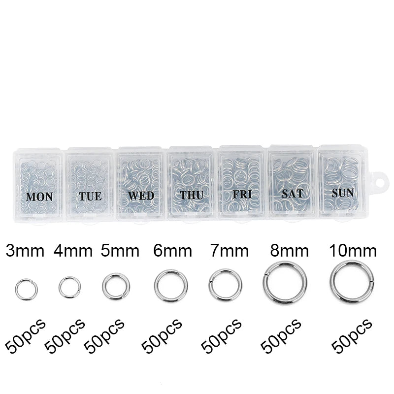 Jewelry Making Kit – Stainless Steel Findings Set in Box