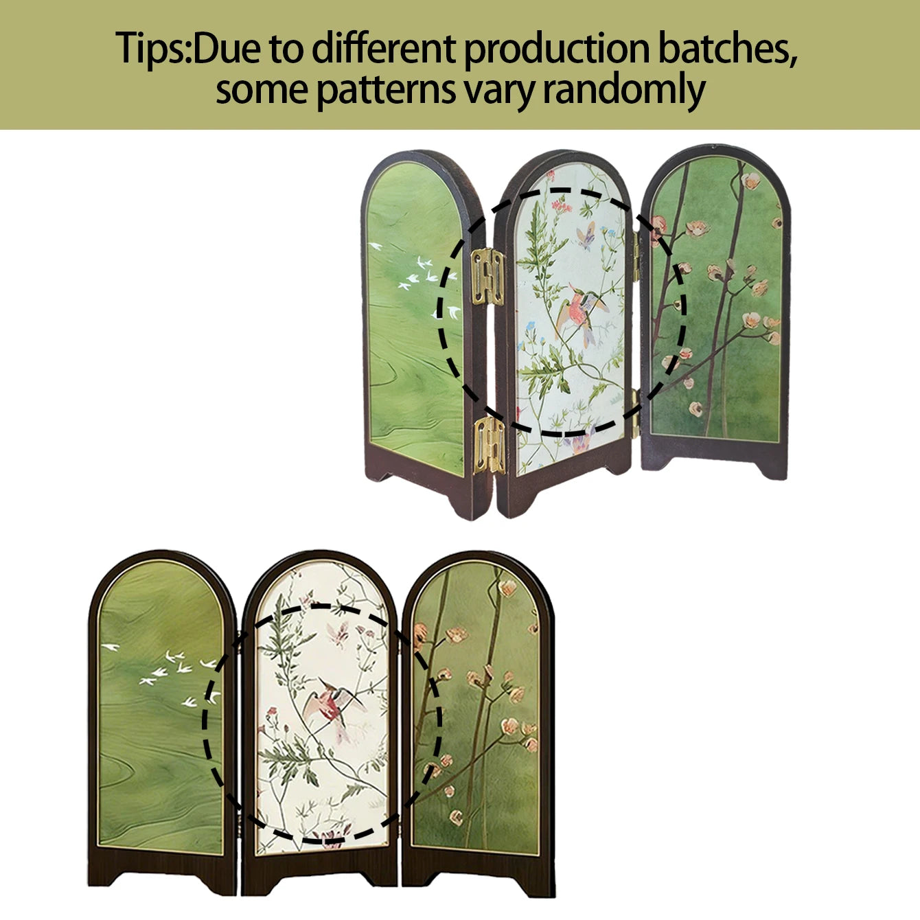 1:12 Scale Miniature Folding Screen – Dollhouse Room Divider