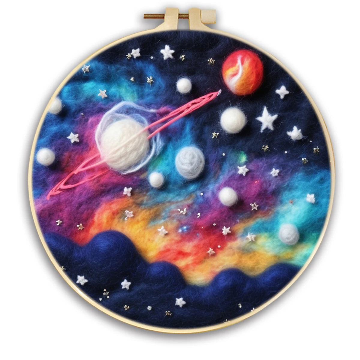DIY Wool Felt Painting Kit – Moon Scenery