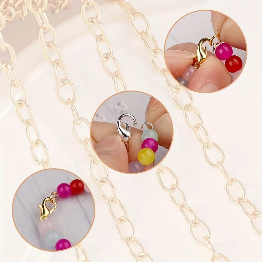 1 Set Gold & Silver Lobster Clasps with Jump Rings