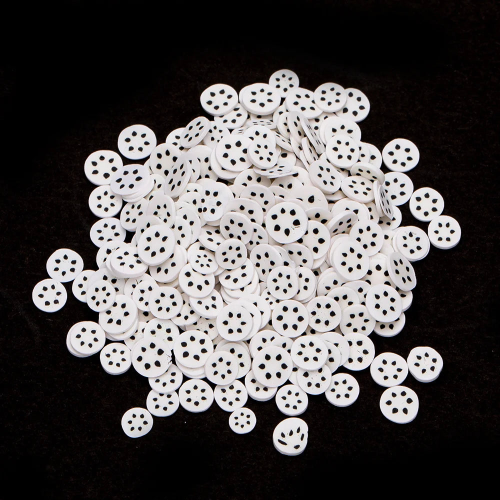 1000pcs Polymer Clay Fruit Slices for Crafts