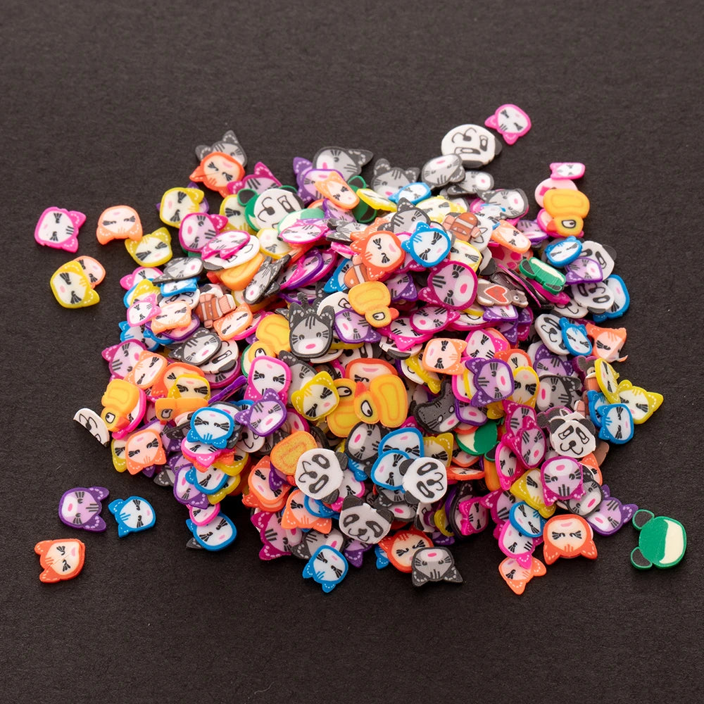 1000pcs Polymer Clay Fruit Slices for Crafts