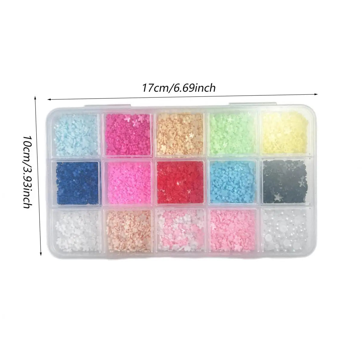 1 Box Multi-Style Resin Nail Charms – Bears, Bows, Pearls & More