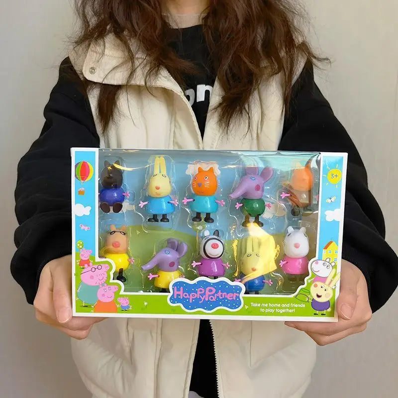 Peppa Pig Family Doll Set – 4-Piece Toy Figure Collection