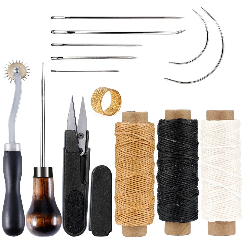 KRABALL Leather Craft Tool Kit – Stitching & Carving Set