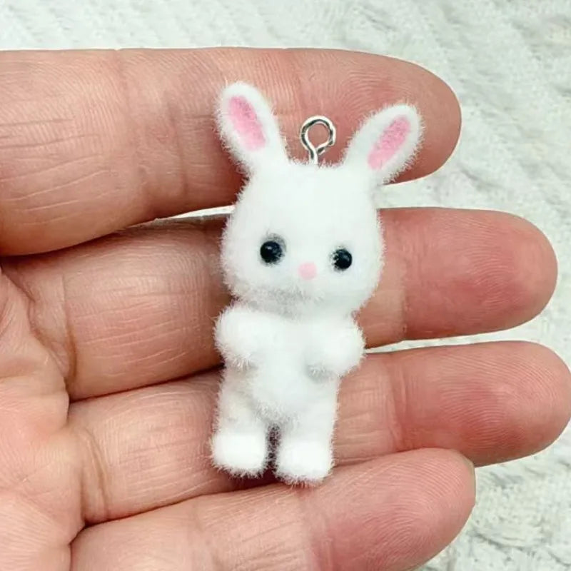 5-Piece 3D Animal Resin Charms – DIY Jewelry Set