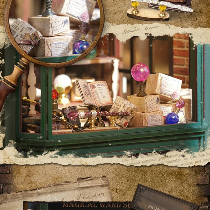 Wooden DIY Miniature Dollhouse Kit with Furniture