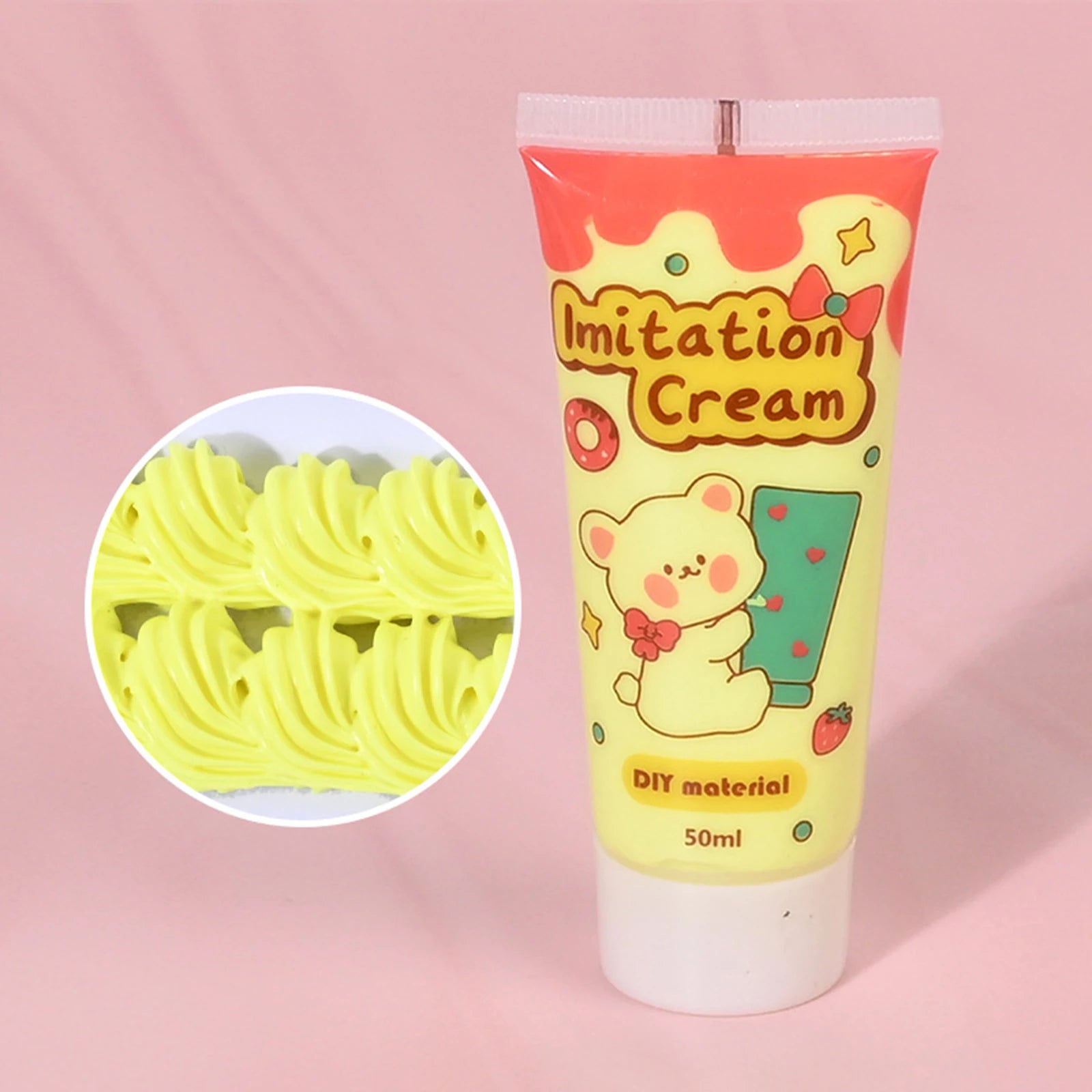 6pcs Simulation Whipped Cream Glue Set for DIY Crafts