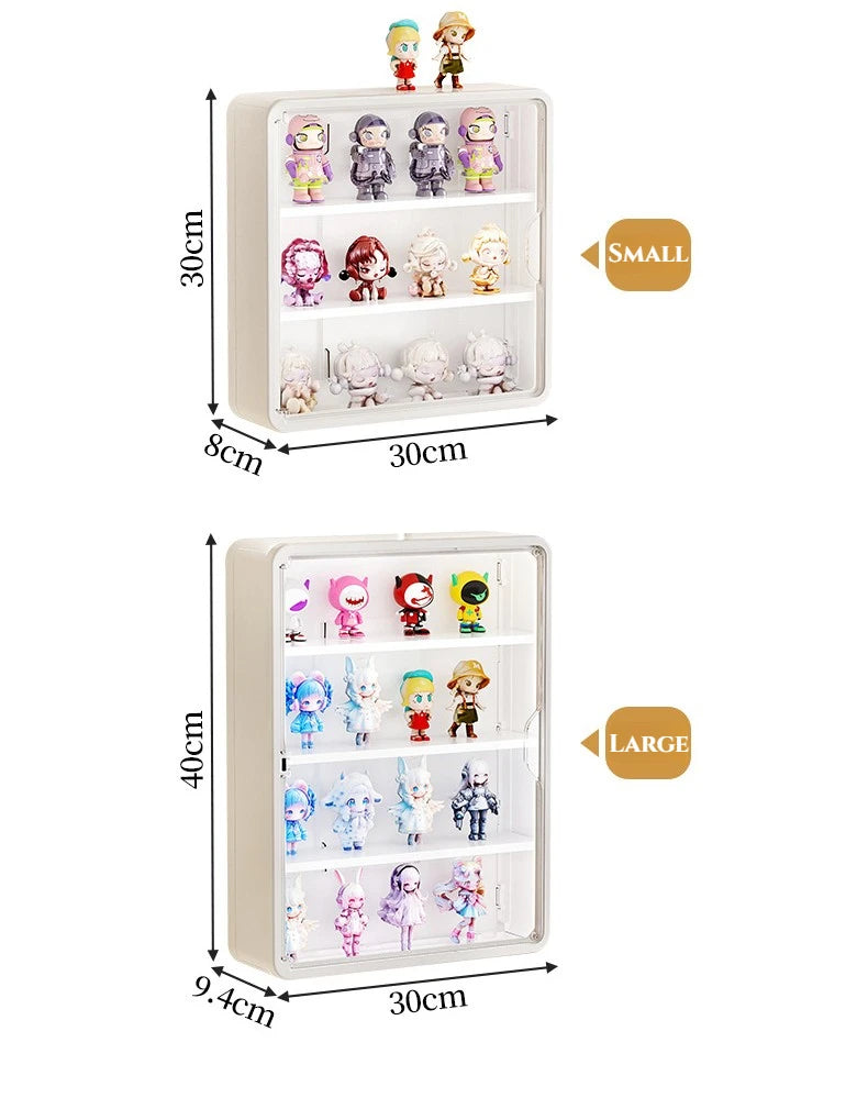 Wall-Mounted Display Box – Magnetic Toy Organizer for Action Figures