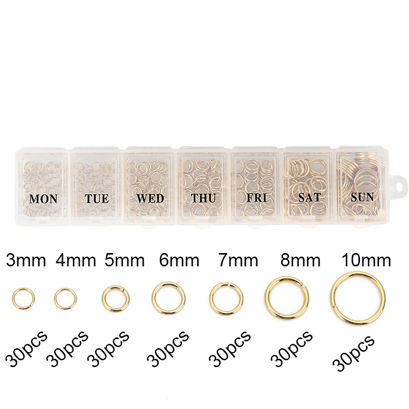 Jewelry Making Kit – Stainless Steel Findings Set in Box