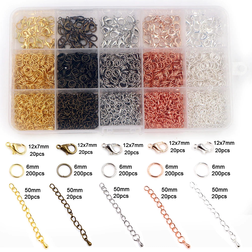 Assorted Jump Ring Set – 8 Colors, 3–10mm