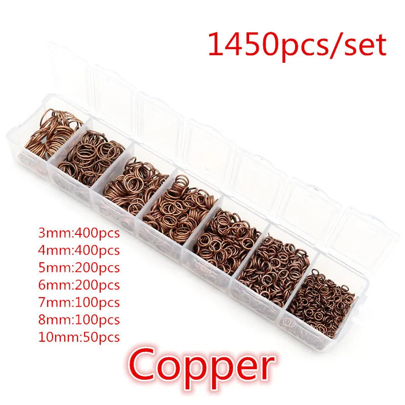 Assorted Jump Ring Set – 8 Colors, 3–10mm