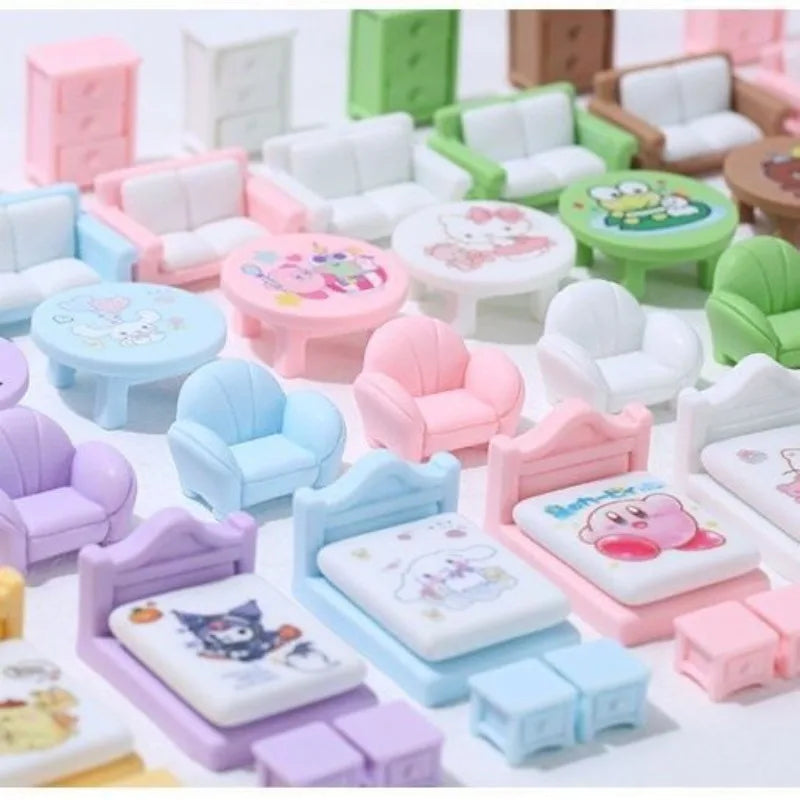 Kawaii Cat Miniature Dollhouse Furniture – Cute Collectible Room Decor
