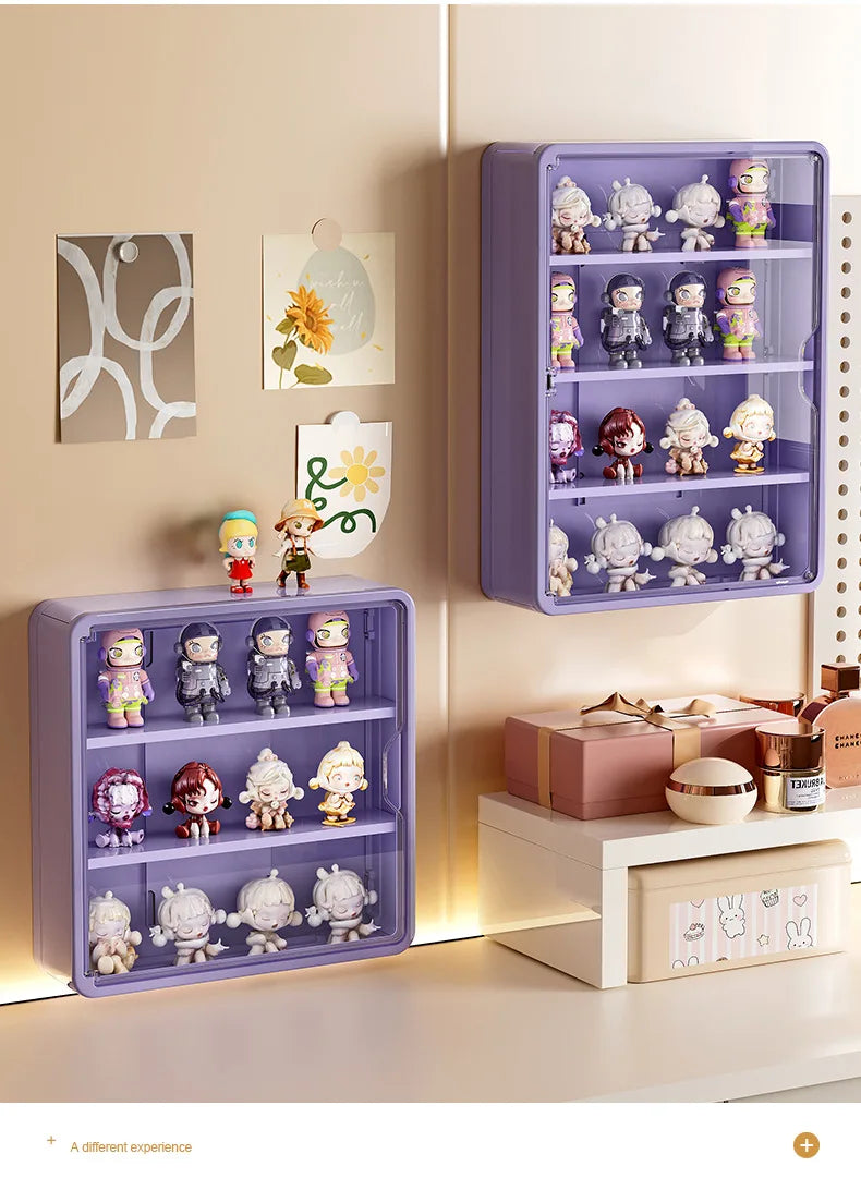 Wall-Mounted Display Box – Magnetic Toy Organizer for Action Figures