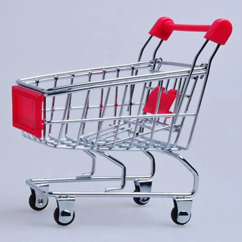 Mini Shopping Cart Desktop Model Toy