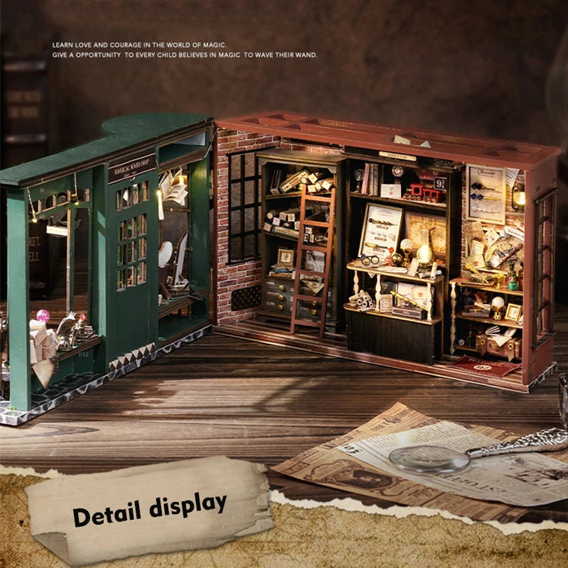 Wooden DIY Miniature Dollhouse Kit with Furniture